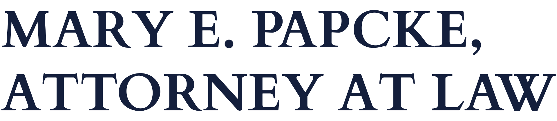 Mary E. Papcke, Attorney at Law logo