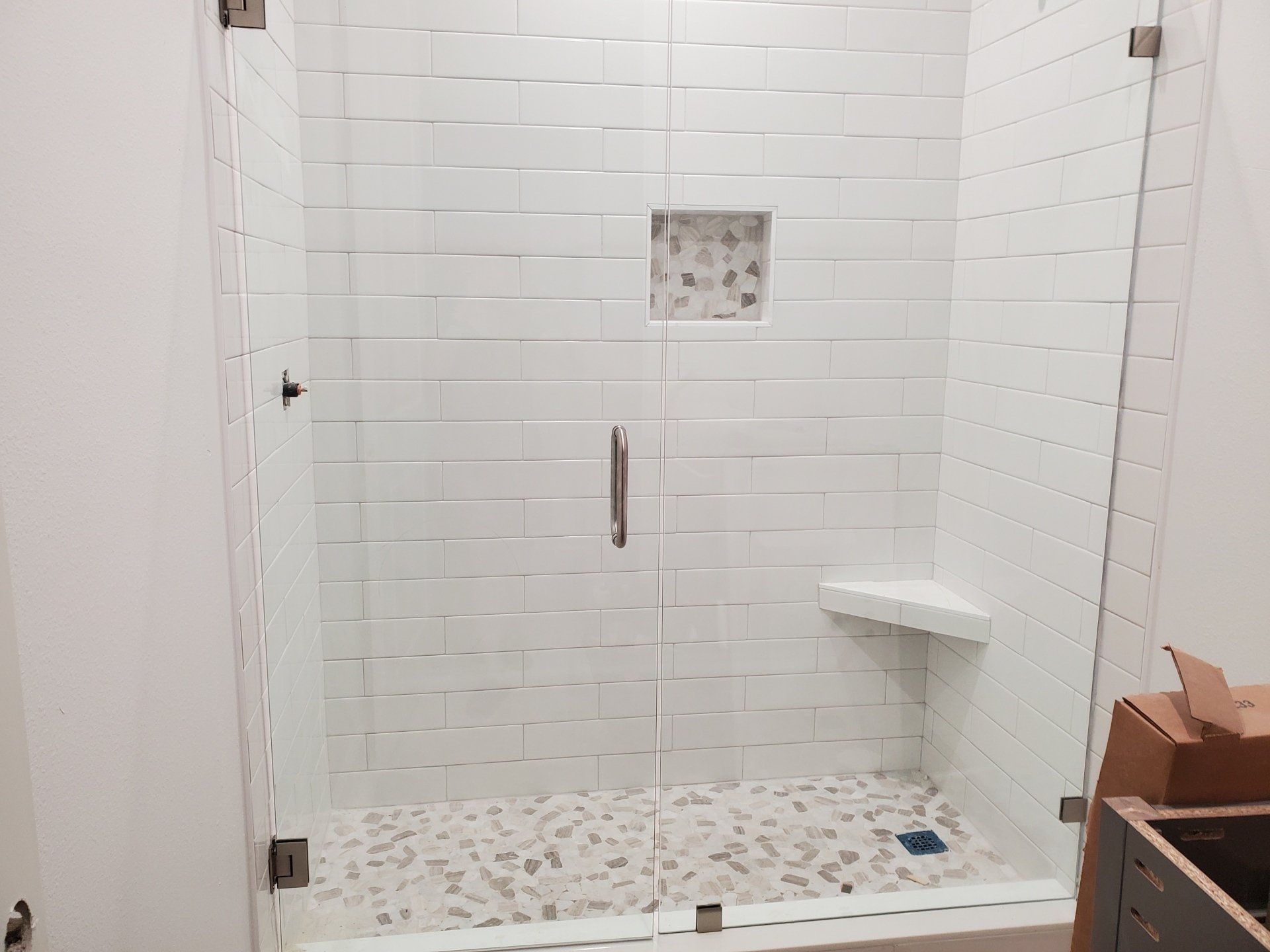 Luxury White Marble Bathroom — Tampa, FL — Euro Glass Service