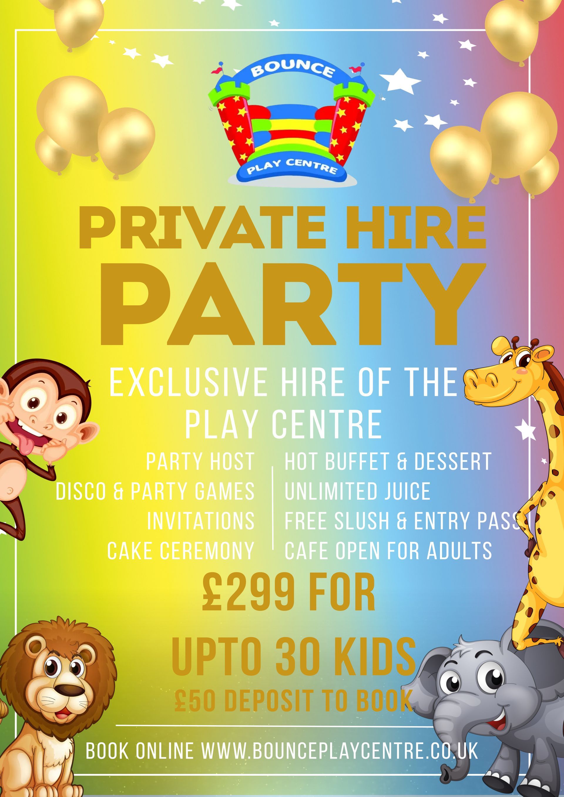 Bounce Private Hire Party