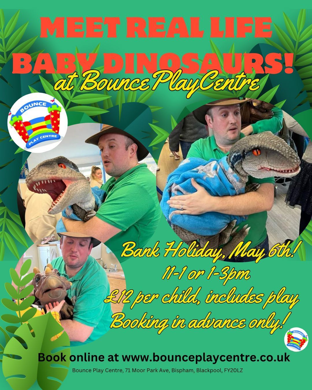 Meet Baby Dinosaurs at Bounce 