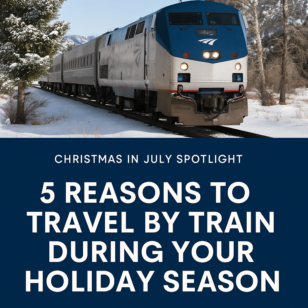 Christmas in july spotlight 5 reasons to travel by train during your holiday season