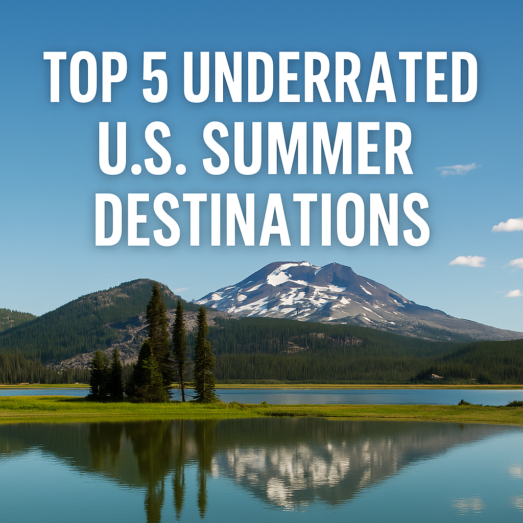 Top 5 underrated u.s. summer destinations with a mountain in the background