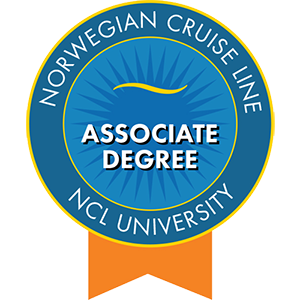 Norwegian cruise line associate degree ncl university logo