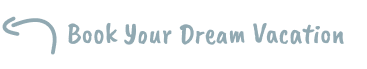 A sign that says `` book your dream vacation '' on a white background.