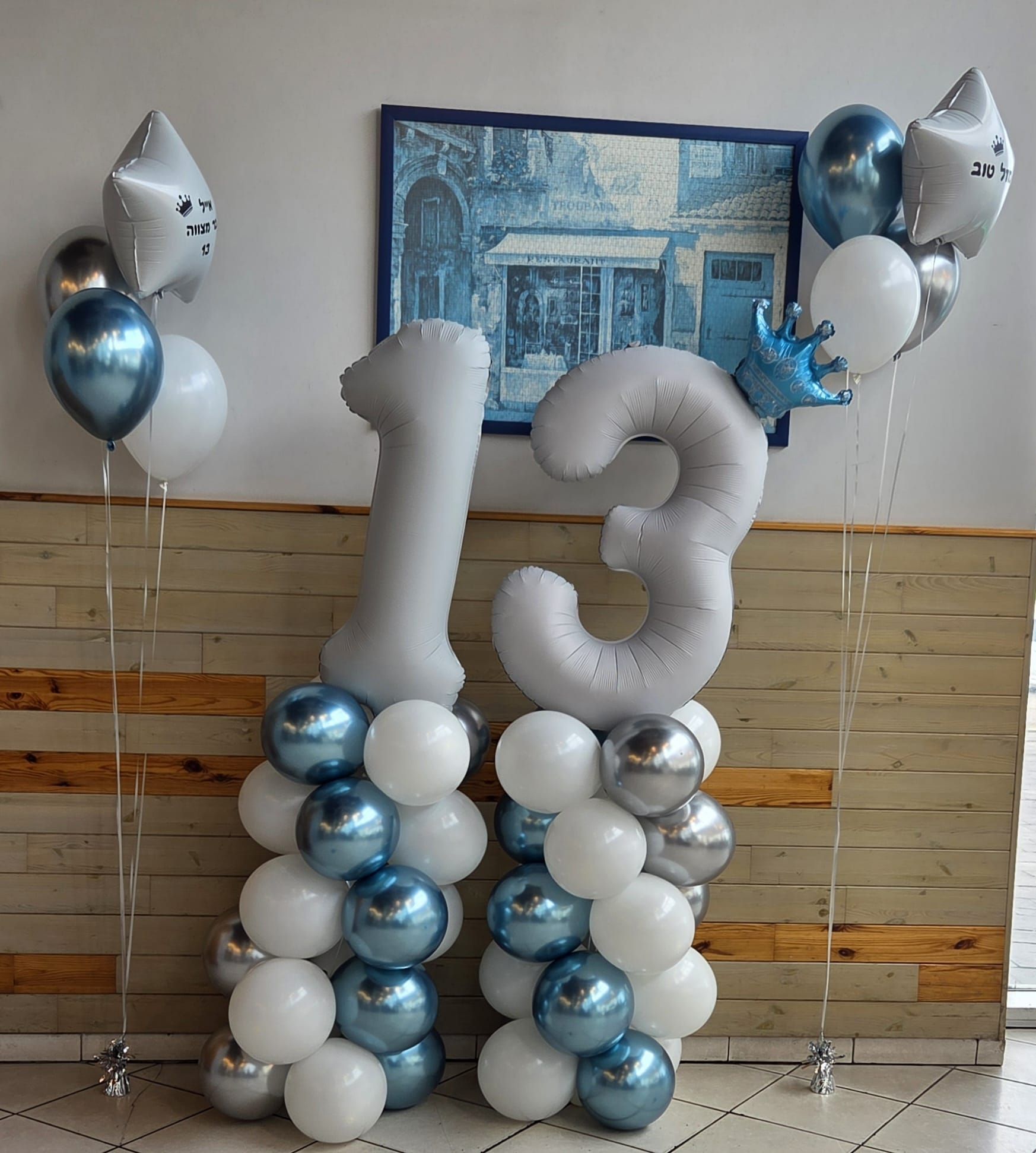 עיצוב קיר צילום בבר מצווה