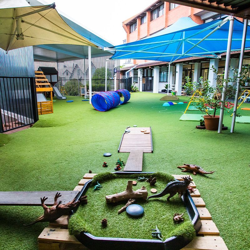 Interactive learning space for free kindy children at Spring Hill childcare
