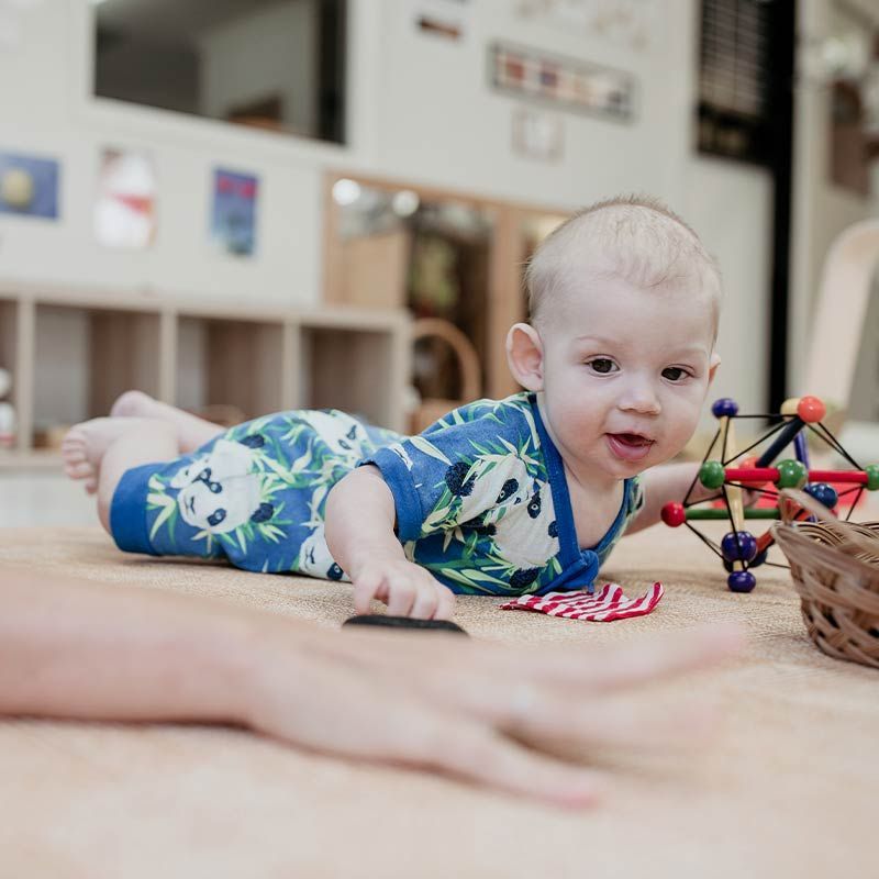 Child-led learning at Cubbyhouse Montessori in The Gap childcare centre