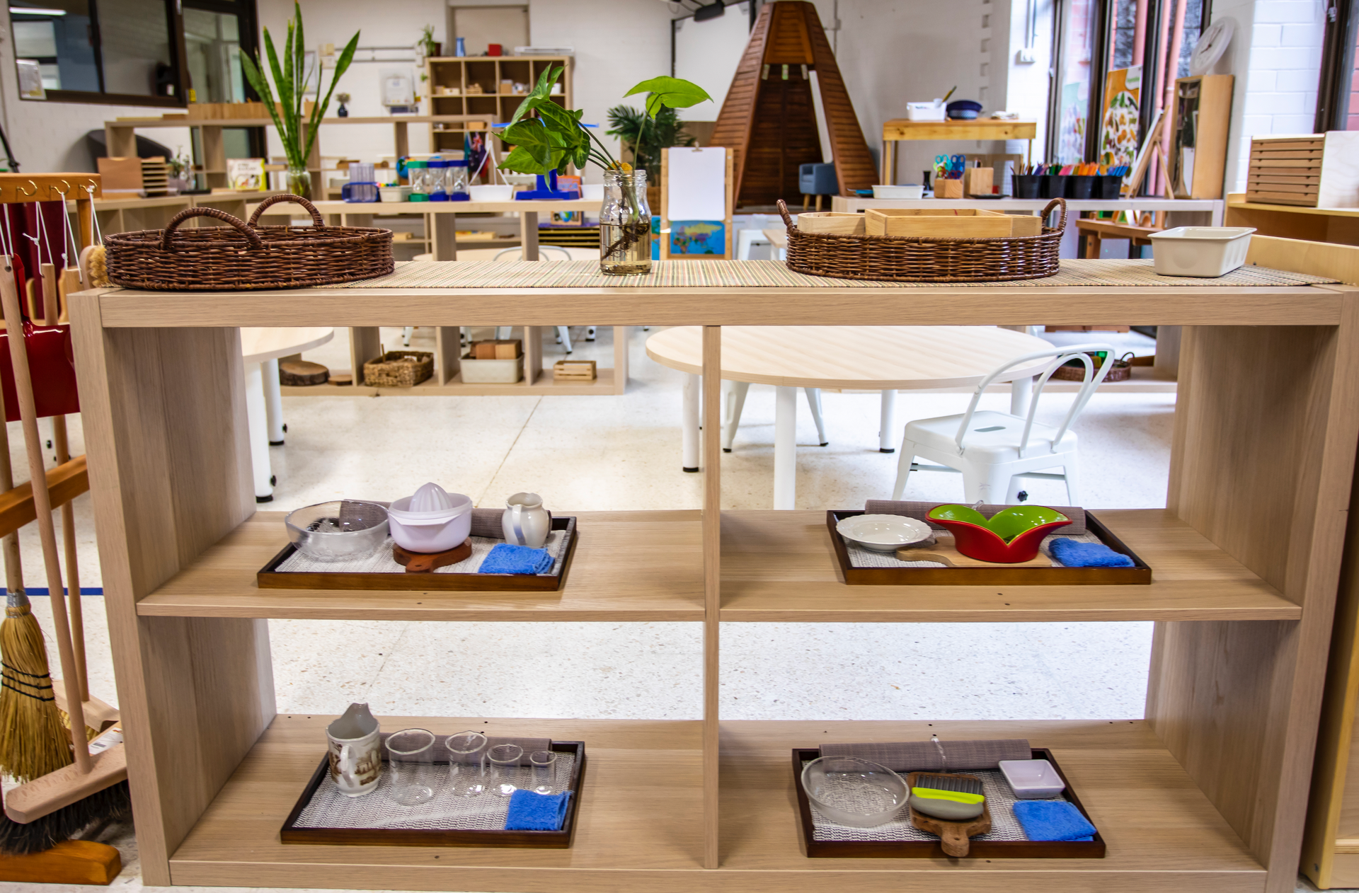 Happy kindy children painting -Spring Hill Qld childcare .