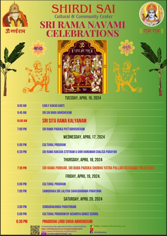 Sri Rama Navami April 16