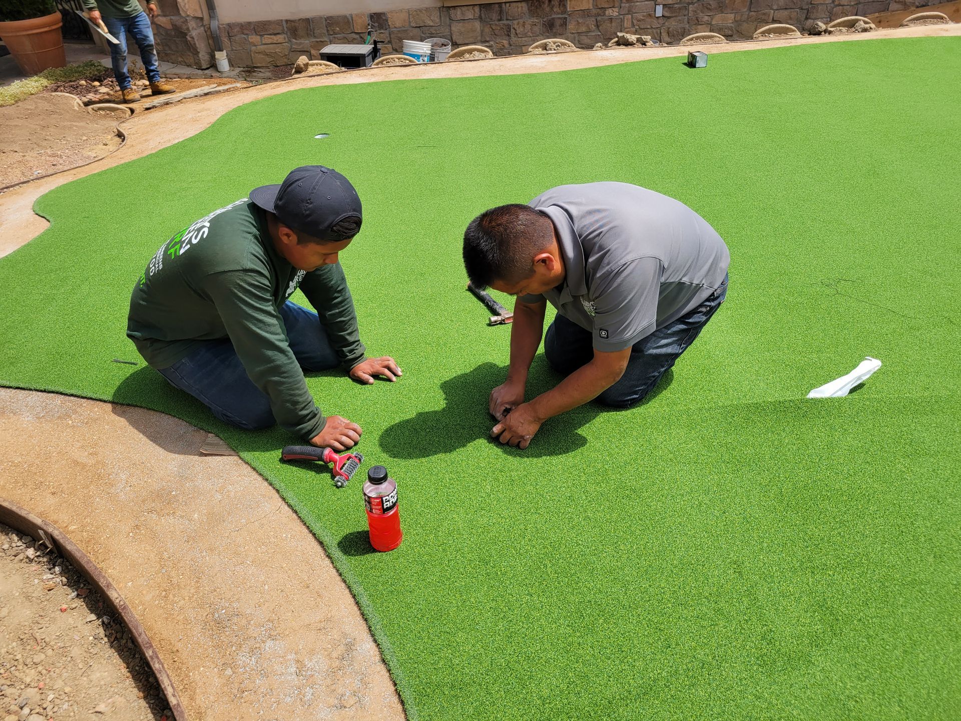 artificial grass installation in Whittier