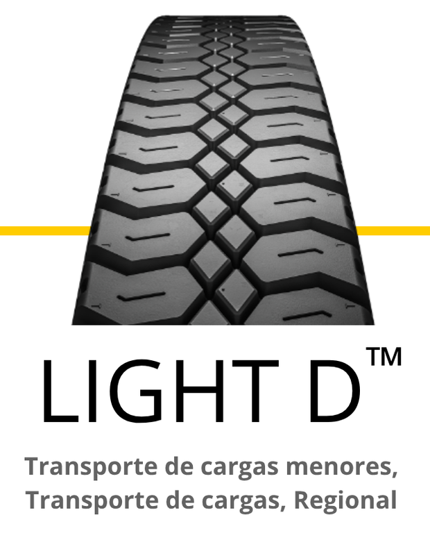 Close-up de um padrão de tread de tiras rotulado 