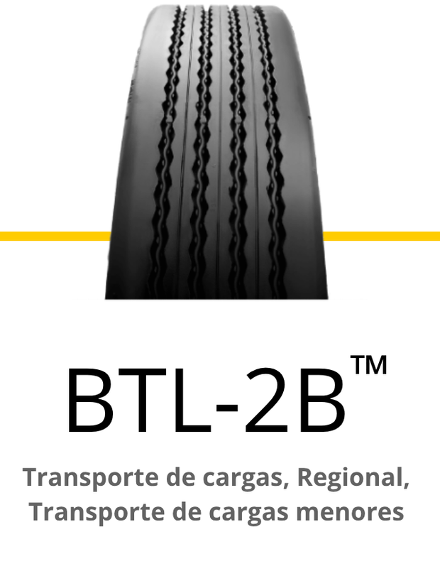 BTL-2B tire tread. Text says 