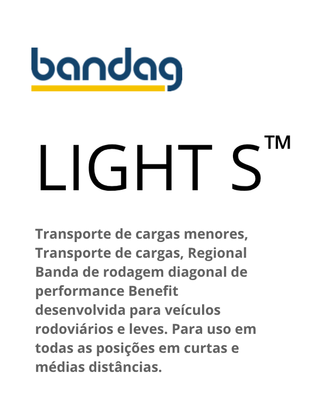 Anúncio de pneus Bandag: texto 