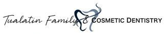 Tualatin Family & Cosmetic Dentistry logo with dental symbol.