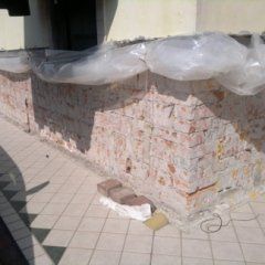 Lavorazione edile in corso