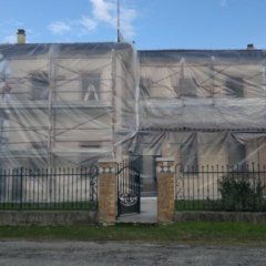 Copertura cantiere per eventi atmosferici