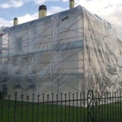 Copertura cantiere per eventi atmosferici