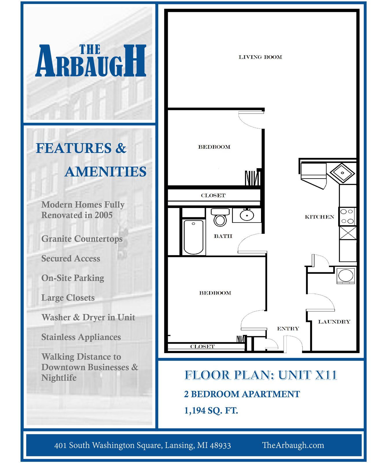 The Arbaugh | Floor Plan X11