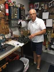 John A Gil Repairing Clock — Clock Repair and Restoration in Lansdale, PA