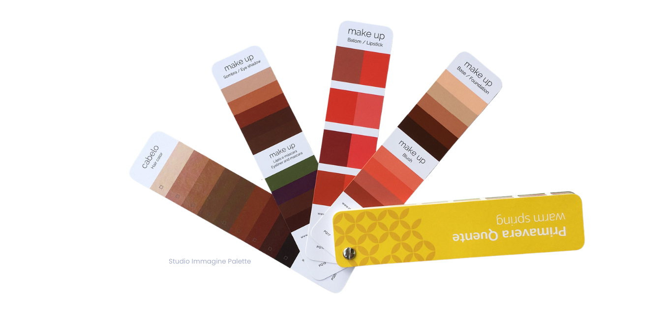 A fan of color swatches with a yellow tag that says premium quality