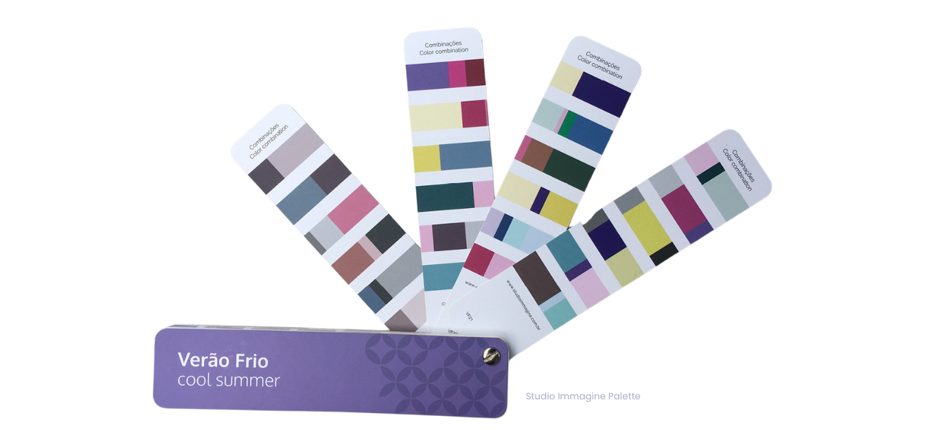 A purple fan with a bunch of different colors on it