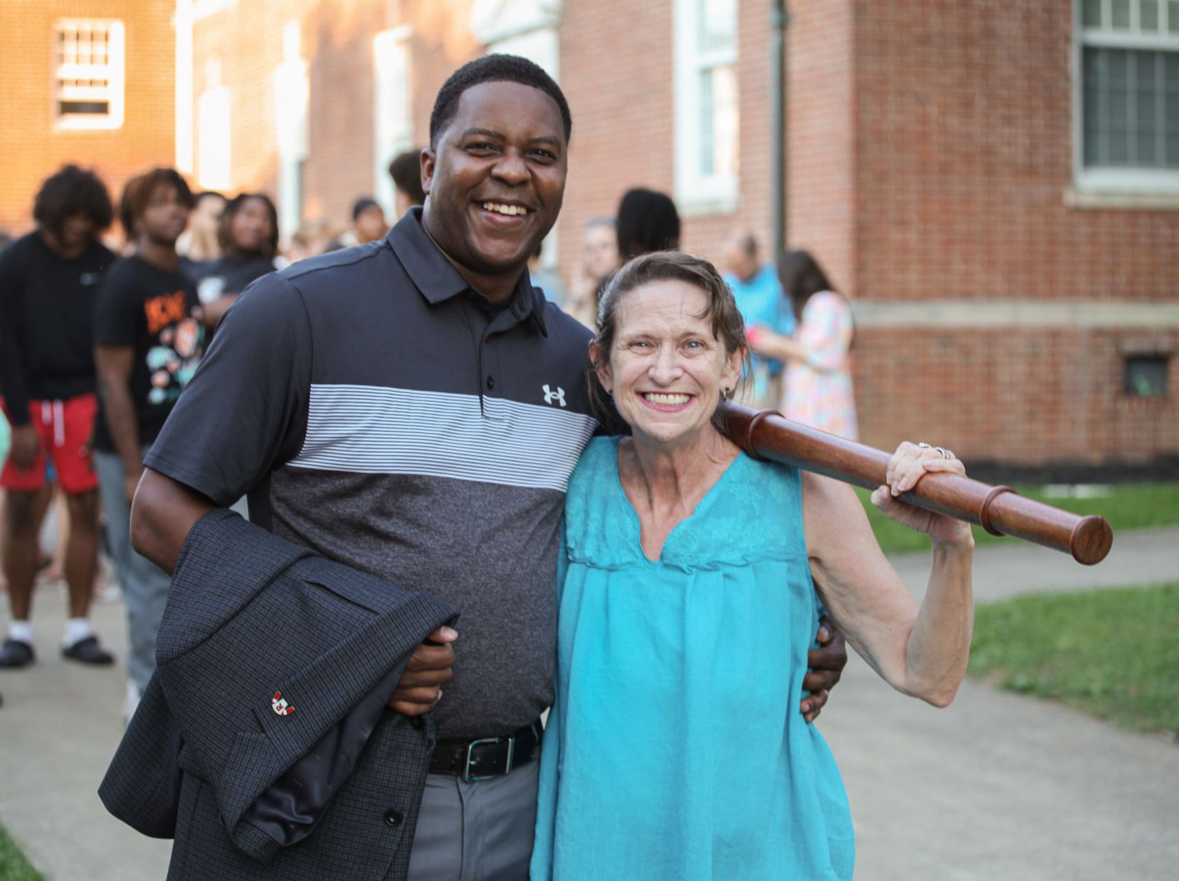 Union President Dr. DJ Washington and Dr. Christine Marley-Frederick at Fall 2024 Commencement.