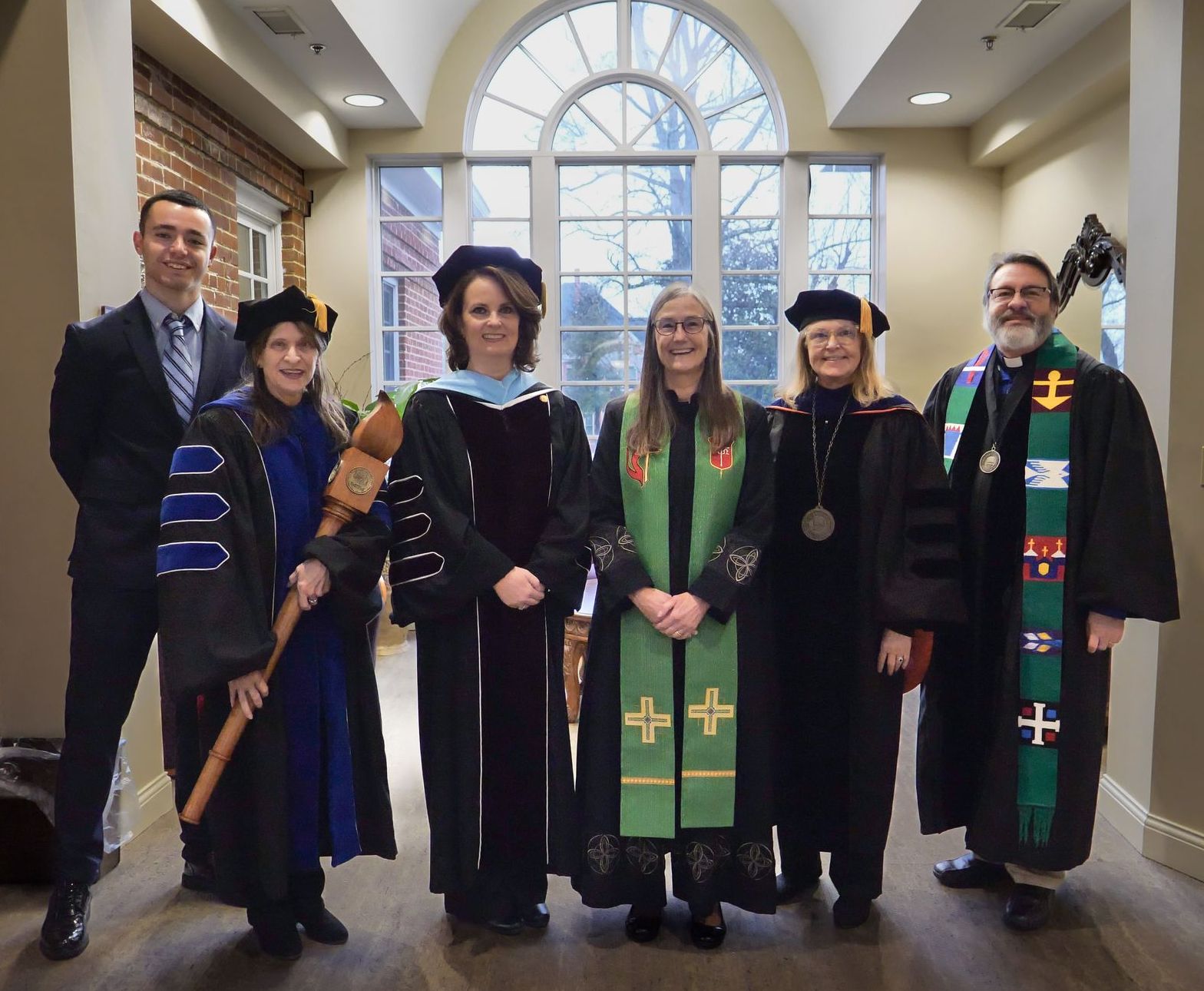 Carlos Sainz Barroso, Dr. Christine Marley-Frederick, Dr. Marisa Greer, Bishop Sandra Steiner Ball, Dr. Marcia Hawkins, and Rev. David Miller.