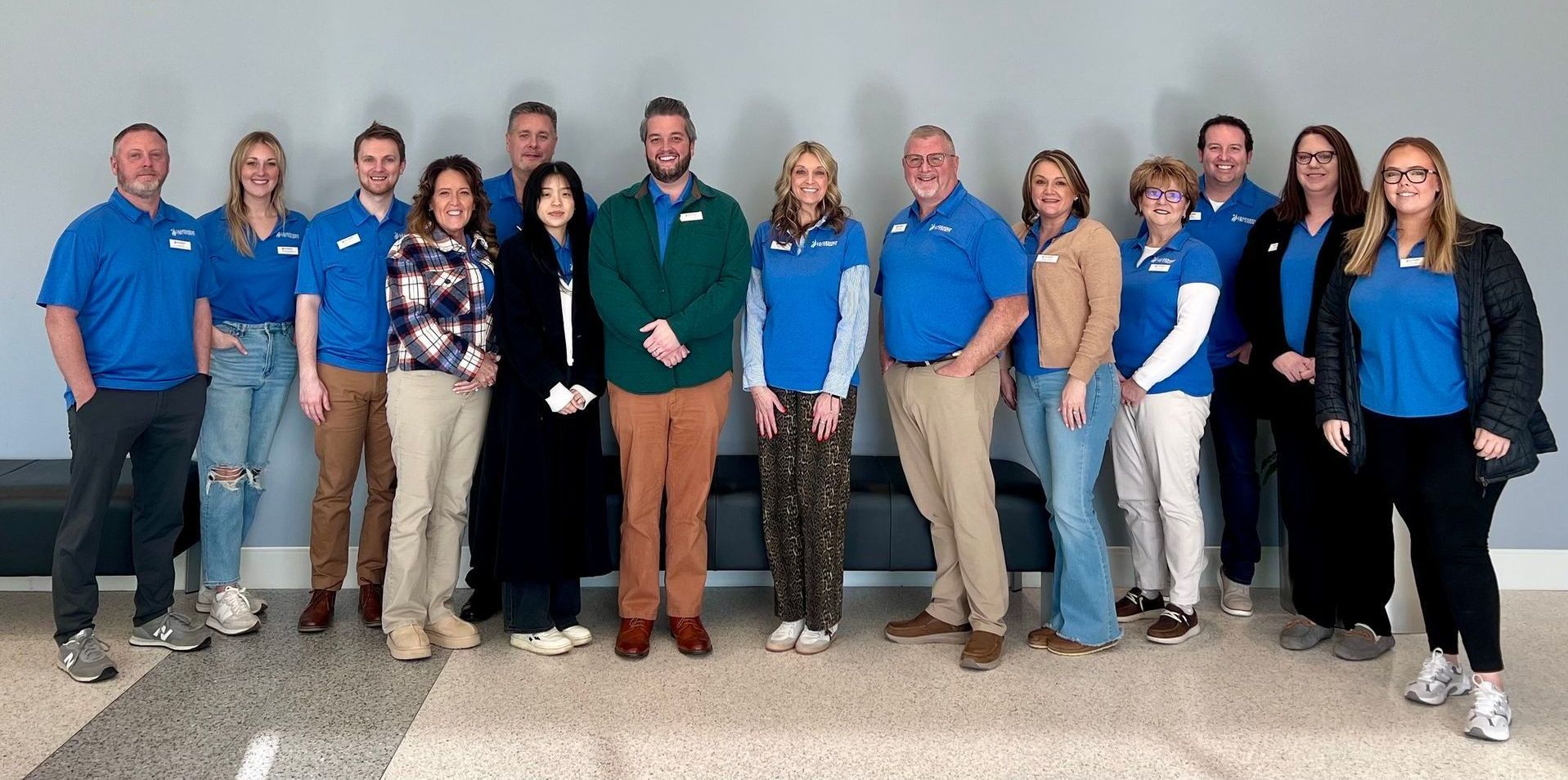 Group photo of the Leadership Tri-County class of 2025. Andra Butler and Tori Doyle stand at the far right end.