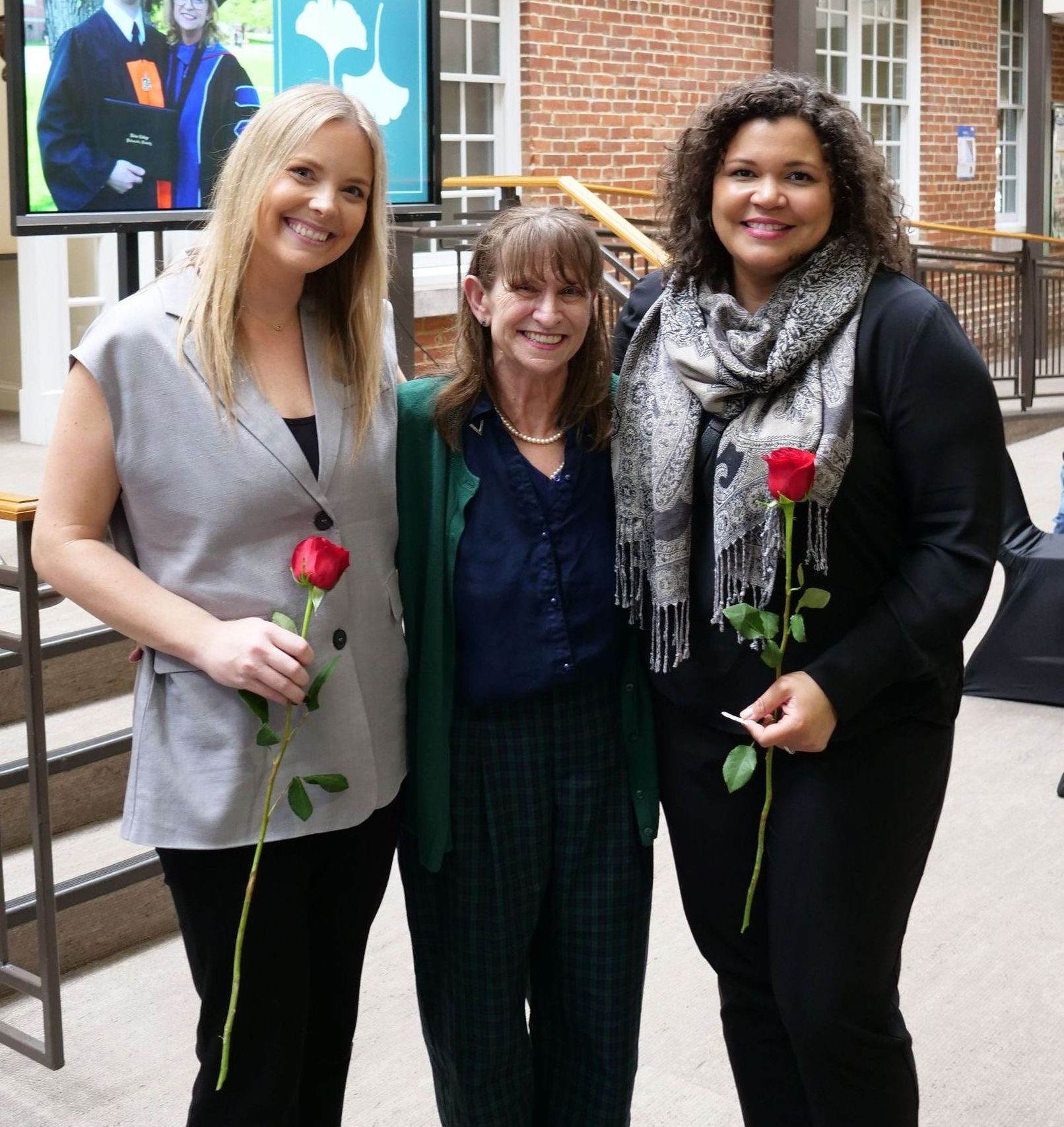 Left to Right: Maisie Nelson, Dr. Christine Marley-Frederick, and Haley McCoy.