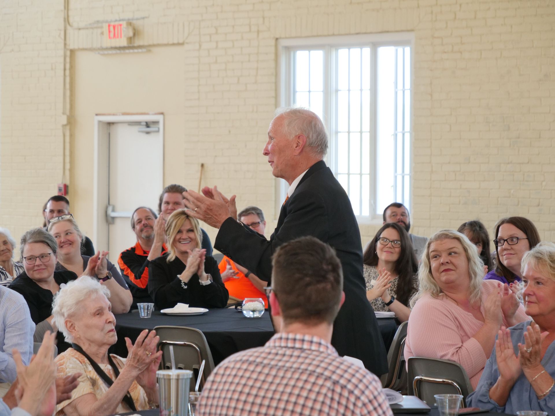 Dr. Inkster thanks the crowd.