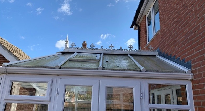 Before Conservatory Roof Cleaning