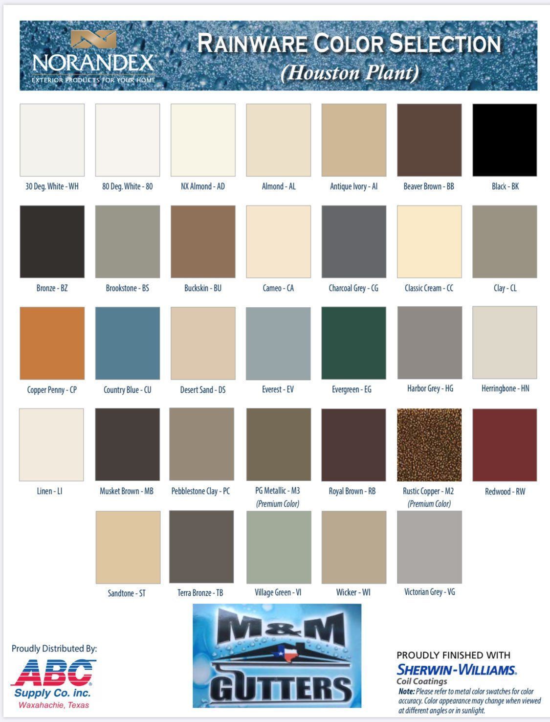 gutter color