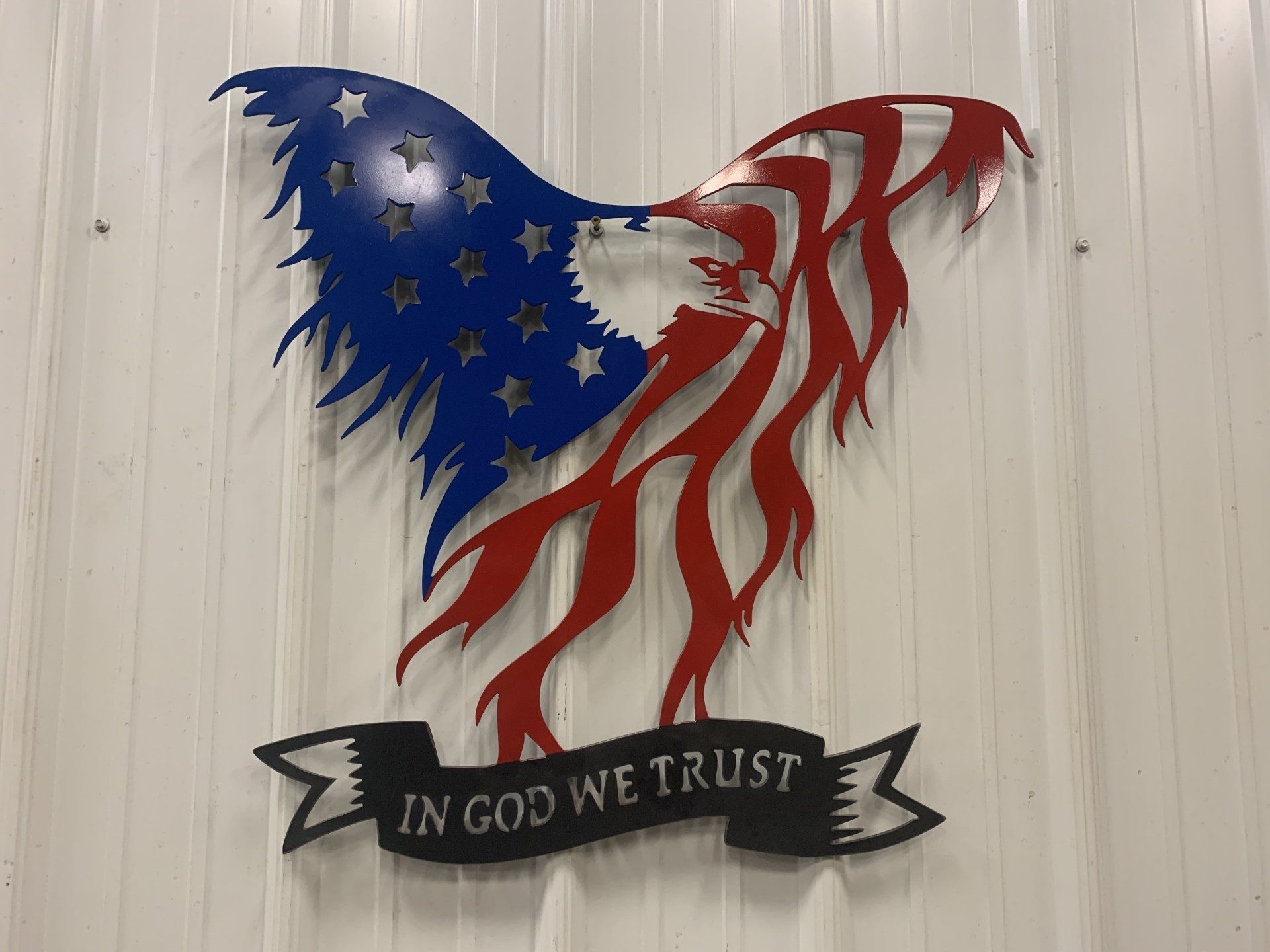 Water Jet Painted Eagle