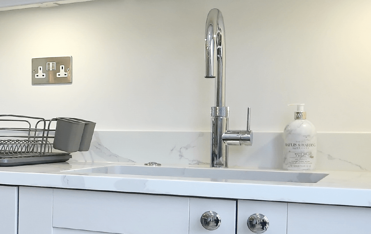 Quooker tap in an Exact kitchen