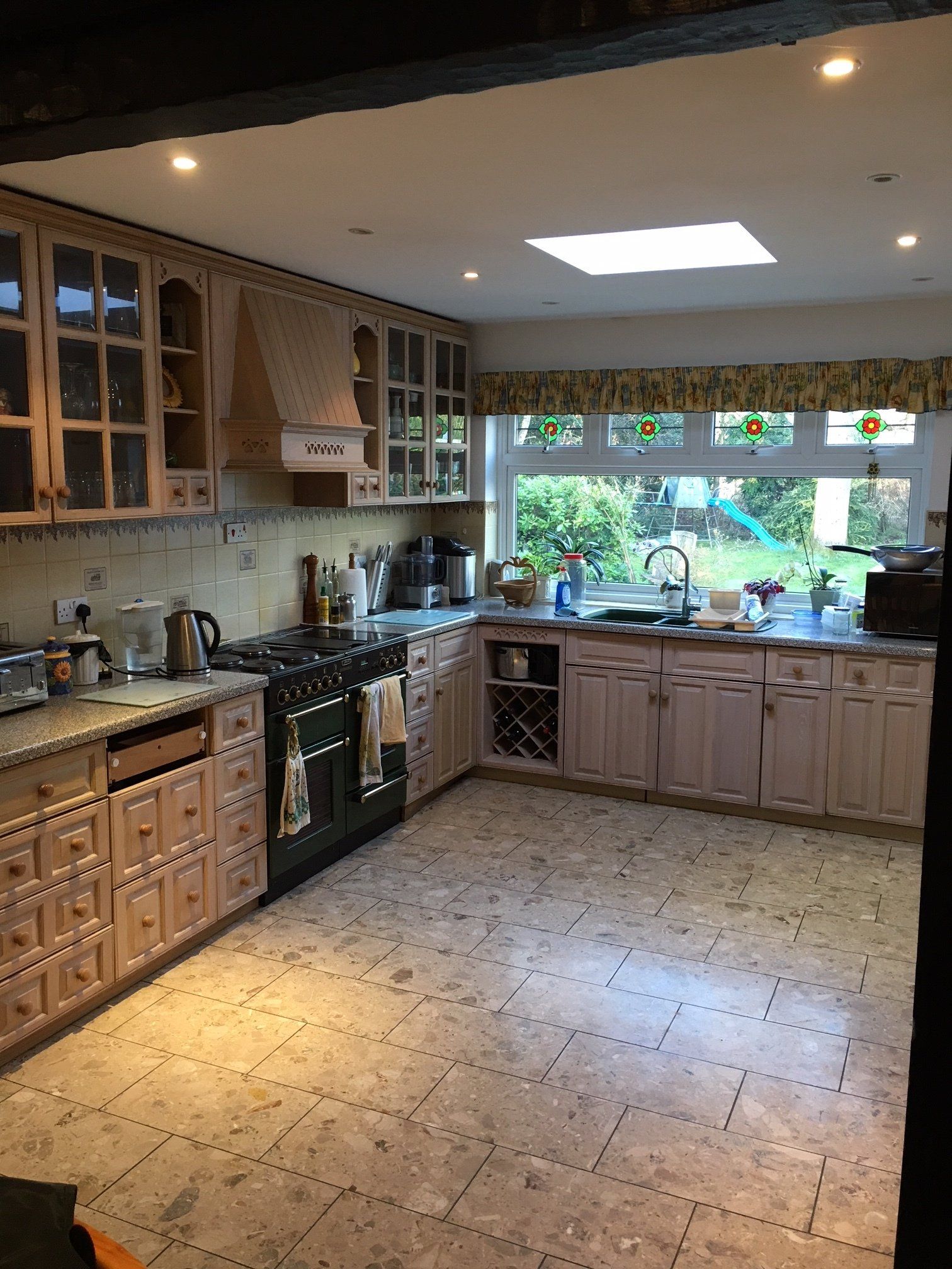 A before and after of the Patel family kitchen.