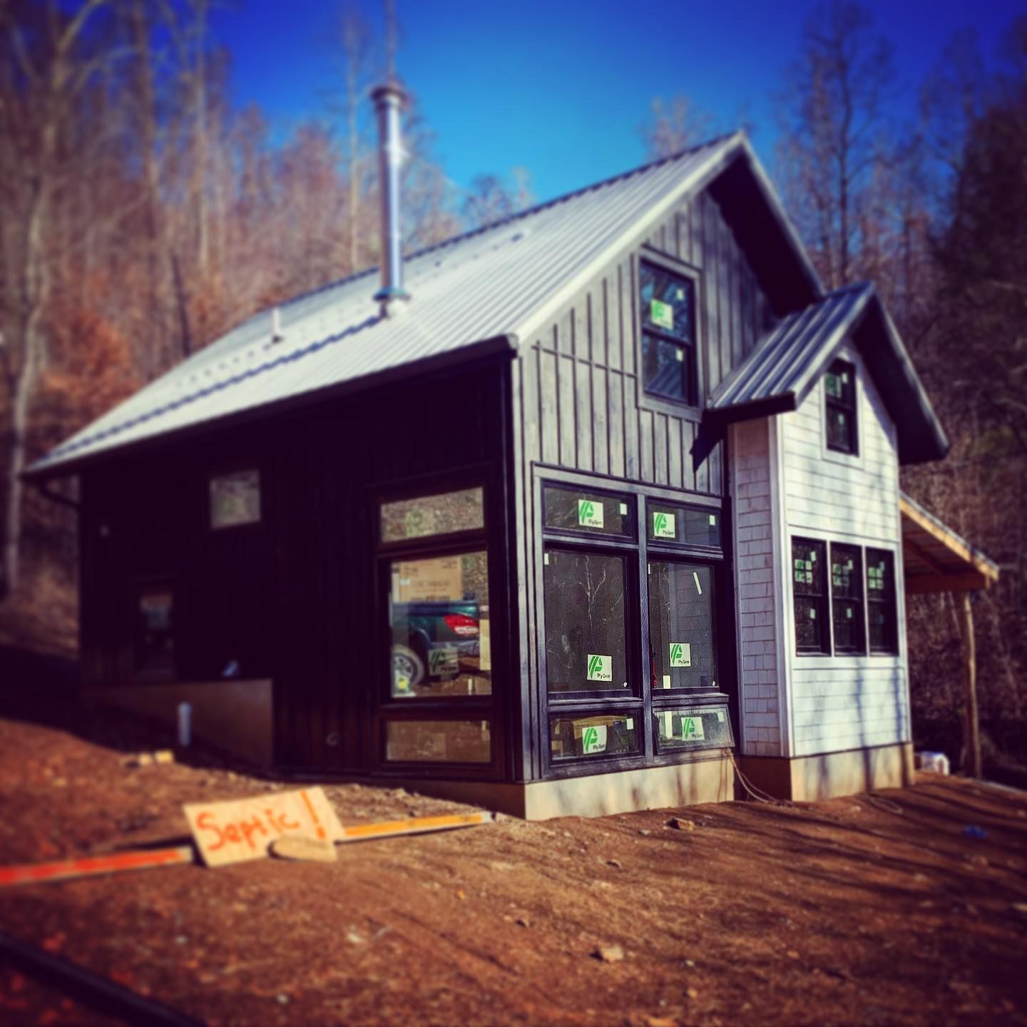 tiny home being built