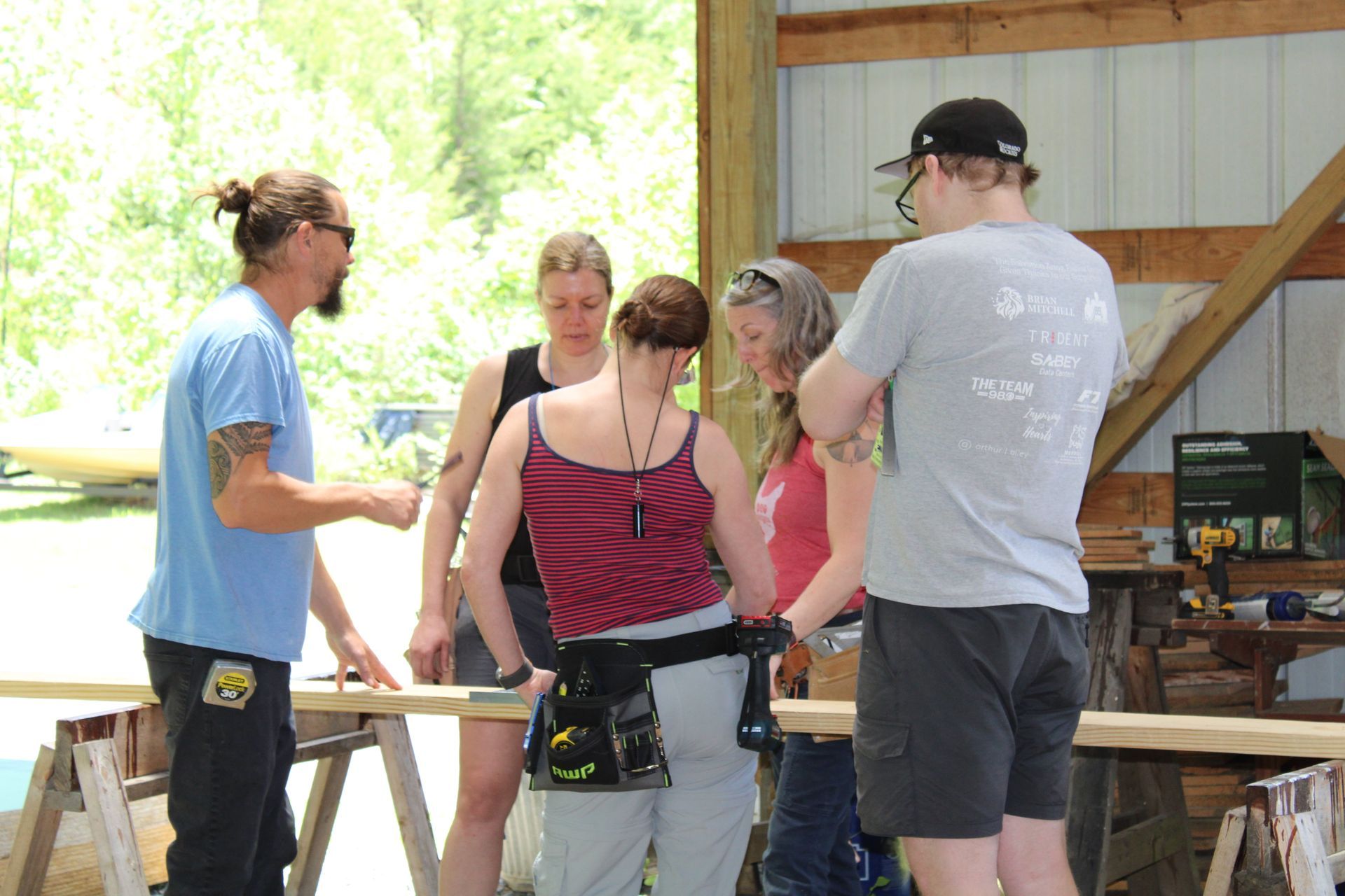 Jeramy Stauffer teaching building for Nanostead 