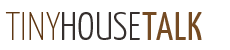 A logo for tinyhousetalk is shown on a white background.