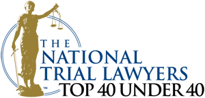 Logo for the national trial lawyers top 40 under 40