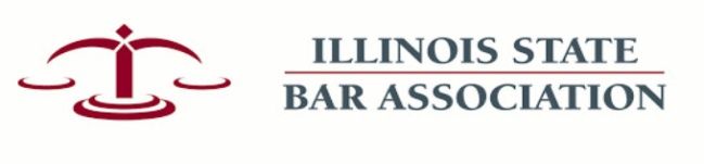 The logo for the illinois state bar association