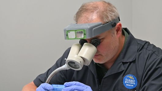 Mike Wandling, CDT inspecting a case