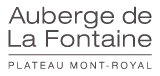 The logo for auberge de la fontaine plateau mont royal
