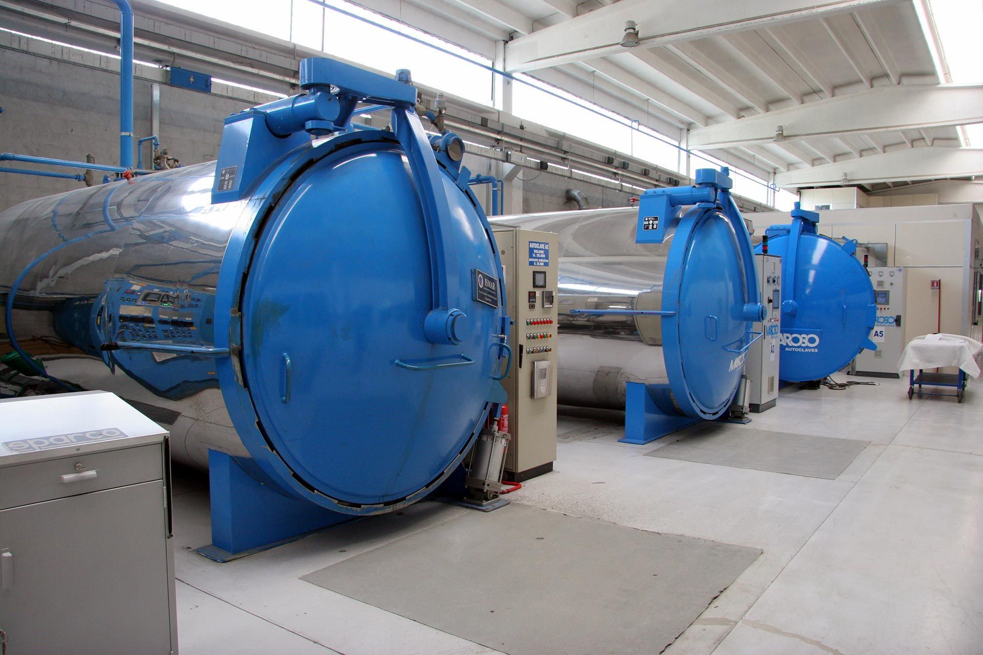 Autoclave Machines with Blue Doors