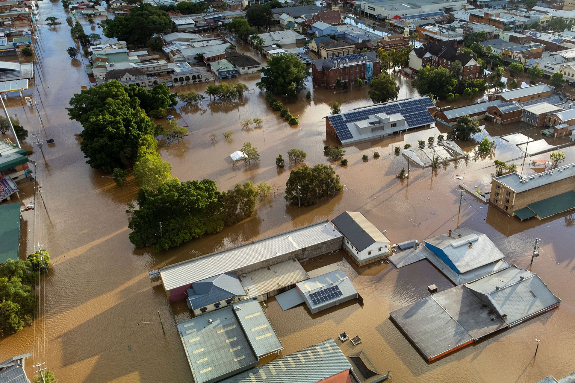 Flooded City from Above