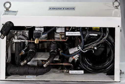 Closeup of Cooling/refrigeration system