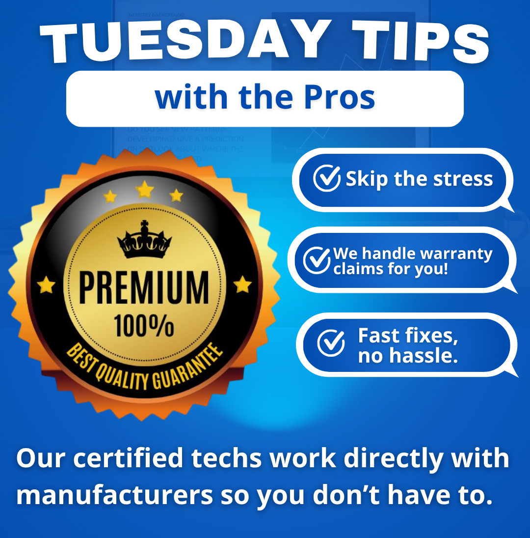 An advertisement for tuesday tips with the pros