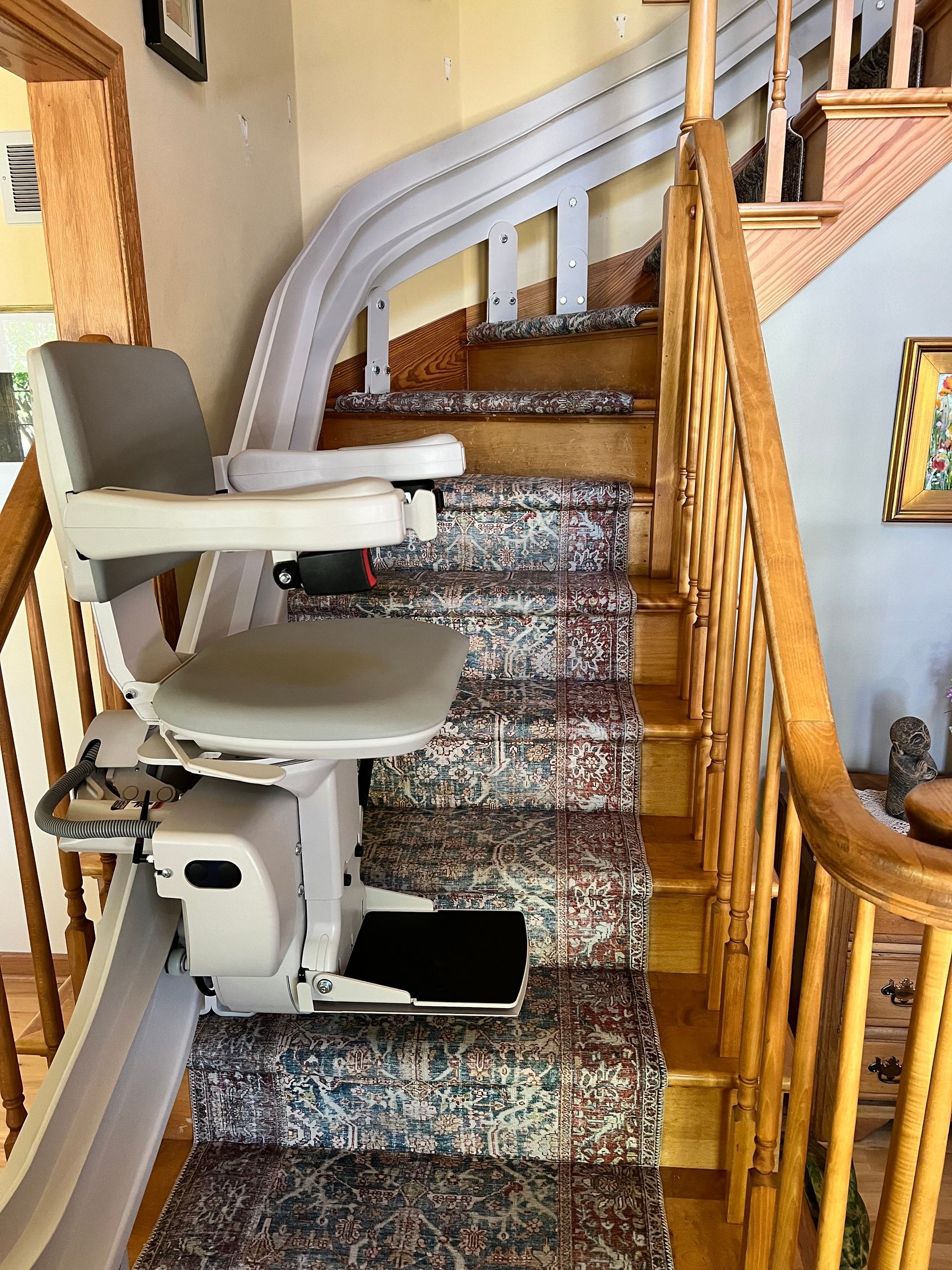 a photo of a stairlift