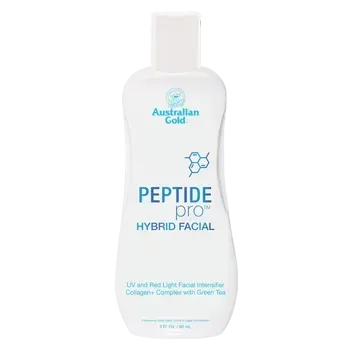 White bottle of Australian Gold Peptide Pro Hybrid Facial product.