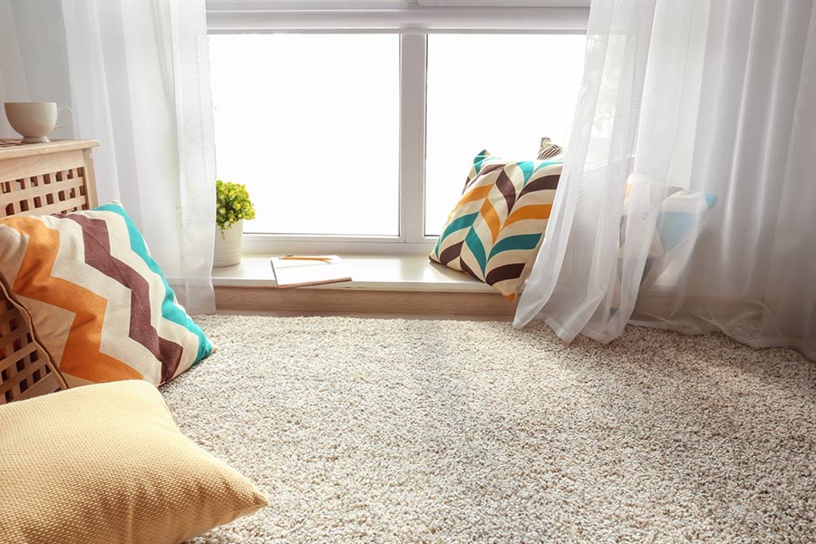 carpeted room