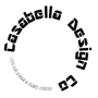 A black and white logo for casabella design co